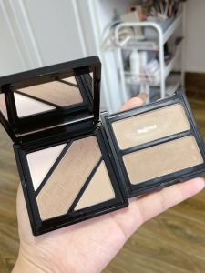 Jill Leen Tri-Color Duo-Color Highlighting Palette Nose Shadow Illuminating Powder Cake Shadow Makeup Contouring Beauty Tools