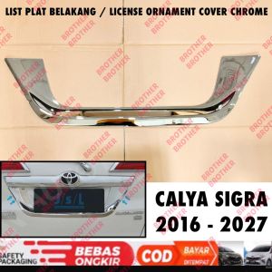 List Plat License Ornament Calya Sigra 2016 2019 2024 2025 2026 2027 Chrome