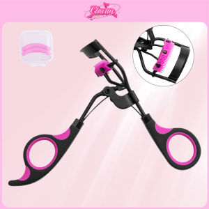 CHARM Eyelash Curler With Comb Eye Make Up Tool - Penjepit Bulu Mata Merah Muda dengan Penjepit Bulu Mata Genggam Tahan Lama