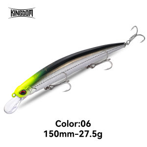 Kingdom | KINGDOM Basstaor Floating Minnow 150mm 27.5g Ultra Long Cast Hard Bait Artificial Lure For Sea Bass Saltwater Fishing Tackle