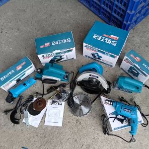 PROMO PAKET TUKANG KAYU TERMURAH|| PROMO MURAH NAMPOL {BISA COD} PAKET MESIN BOR 10MM MIKAYO . PAKET BOR DAN GURINDA 10MM. BOR BOLAK BALIK. GERINDA 4 INCH FREE MATA BOR KAYUMATA BETONMATA BESI