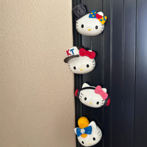 Magneit Hello Kitty 3D Đồ Trang Trí Nhà Sáng Tạo Đồ Trang Trí Từ Tính Dễ Thương DIY Từ Tính Phụ Kiện Từ Tính
