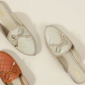 Sendal Wanita Terbaru Slip-On Hak Datar | Sandal Wanita Flat Mules Sol Karet Lentur