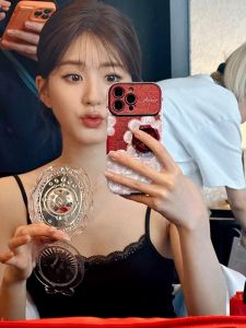 Leather Phone Case Full Cover 3D Oil Painting Flower Design Anti-Fall for  16Pro Max 15Pro 14 Internet Celebrity 17Pro Max Luxury Feel