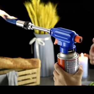 1300-Degree Portable Blowtorch Adjustable Flame Gas Torch for Outdoor Camping Kitchen Barbecue Ignition