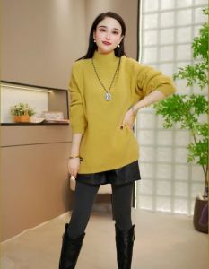 Autumn Winter New Fashionable Loose Thick Round Neck Sweater
