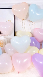 10Inch Heart Balloon Pastel Macaron Latex Balloon Birthday Wedding Proposal Party Decoration