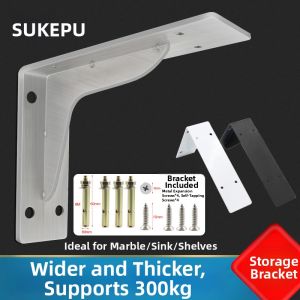 Stainless Steel Wall Mount Triangular Bracket Shelf
