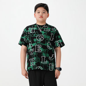 Quick Dry Short Sleeve T-Shirt for Fat Boys Summer Thin Sportswear Basketball Training Top Childrens Clothing Polyester Fiber