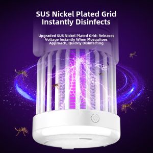 MONLEYTA | Portable Camping Electric Fan Mosquito Repellent Lamp Three-in-One Rechargeable Powerful Long Battery Life Outdoor Germany