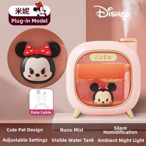 Disney 2024 New Humidifier Small Desktop Machine Large Fog Output Automatic Perfume Student Dormitory Bedroom Office Gift Ornament Aromatherapy
