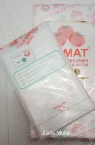 1 Pack Kantong Plastik PE merk Tomat ukuran 1/4 kg  1/2 kg  1 kg  15 kg Tebal Lentur Bungkus Es