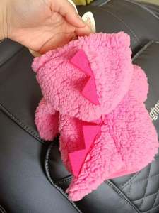 Thickened Autumn Winter Outerwear Sweatshirt Purple Pet Clothes for Dogs Teddy Bichon Panda Cats Dream Dinosaur Costume