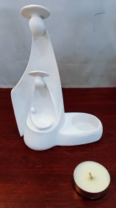 Keluarga Kudus dengan Wadah Lilin Tinggi 17 Cm - PR 63 (Sudah Termasuk Bubble wrap 05 Meter)