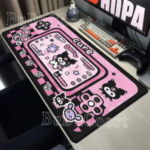 Bandai | HD Printing Kuromi Anime Mouse Pad Large Non-slip Base Gaming Computer Cute Mousepad XXL Keyboard Gaming Office 40x90cm Desk Mat