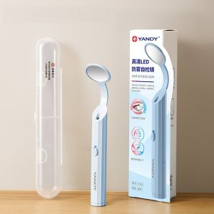 YANDY LED Anti-Fog Dental Mirror Oral Examination Tool with Light High Definition for Teeth Checking Home Use Dental Care