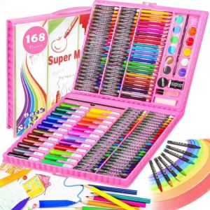 208pcs Kid Super Mega Art Coloring Set: High-Quality Drawing Supplies