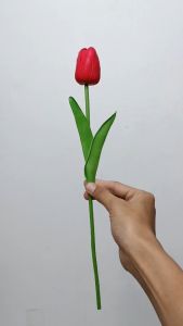 Satu Tangkai Bunga Hias Tulip Kuncup Mini Warna Warni Artifisial Flower - AF65