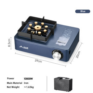 BISINNA | Bếp Gas Cắm Trại 9 Lõi BISINNA 10000W Đầu Đốt Gas Bằng Sắt Công Suất Cao Với Thiết Bị Đánh Lửa Để Đi Bộ Dã Ngoại Nướng Thịt Ngoài Trời