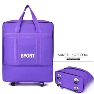 Canvas Luggage Bag with Wheels Travel Bag Bedding Specialized Shopping Bag Street Trend Brand Free Shipping from China