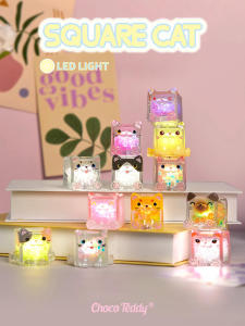 ZHIWAN | Cute Glowing Cat Figurine Night Light