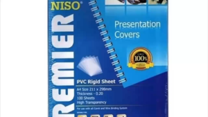 100pcs A3 Niso Premium Transparent Binding Plastic Cover | PVC Rigid Sheet | Project Plastic Cover