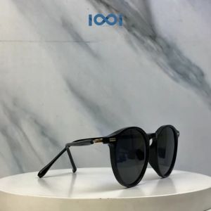 IOOI Eyewear -  Kacamata Bulat Hitam Sunglasses Bisa Minus TR90 Anti Silau UV400 Pria Wanita 290 S