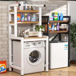 Laundry Drying Machine Stackable Rack Refrigerator above Washing Machine Integrated Cabinet Dishwasher Balcony Storage Shelf Home