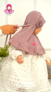 QONITA KIDS - AIRA (0 - 7 th) Hijab Bergo Anak Perempuan syari muslim cantik nyaman Simple kerudung bayi Newborn usia 1 2 3 4 5 6 7 tahun bahan Jersey adem jilbab anak TK Premium