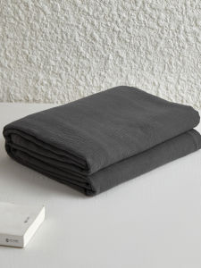 Simple Pure Color Double Layer Cotton Quilt Cover Single Piece Four Seasons Womens Style 1.8m Bedding Cover Shell Case