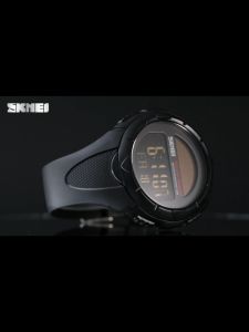 SKMEI ใหม่ผู้ชายกีฬานาฬิกาพลังงานแสงอาทิตย์นาฬิกาดิจิตอลแบรนด์หรูอิเล็กทรอนิกส์จอแสดงผล LED กีฬานาฬิกาข้อมือกันน้ํา 1405