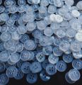 Butones polyester button black/clear sold per 100 Pcs . pang school uniforms and polo shirt.. 