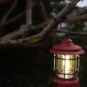 Đèn Bão LED COB Vintage – Treo Lều Chống Nước Nhẹ Pin Sạc 1200mAh – Dã Ngoại Camping