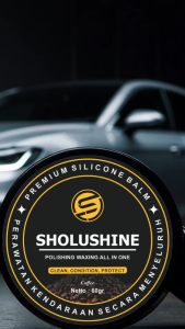 SHOLUSHINE - Polishing Waxing All in One ( pengkilap dan pelindung body motormobil dan helm anda membuat seperti baru )