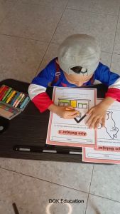 LEMBAR BELAJAR MENULIS DAN MEWARNAI - WORKSHEET - MURAH - MAINAN EDUKASI ANAK