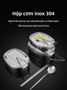 ZHENGXIANG | Hộp Cơm Bento Hình Chữ Nhật Inox