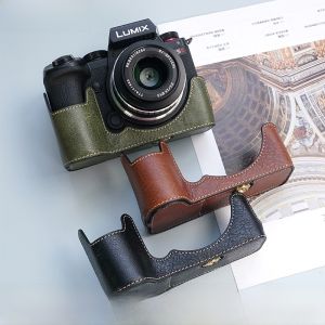 NiYi Focus | Panasonic Lumix S5 Camera Protective Case Compatible With S5 II M2 Mirrorless Camera Leather Cover Base Shoulder Strap Accessories