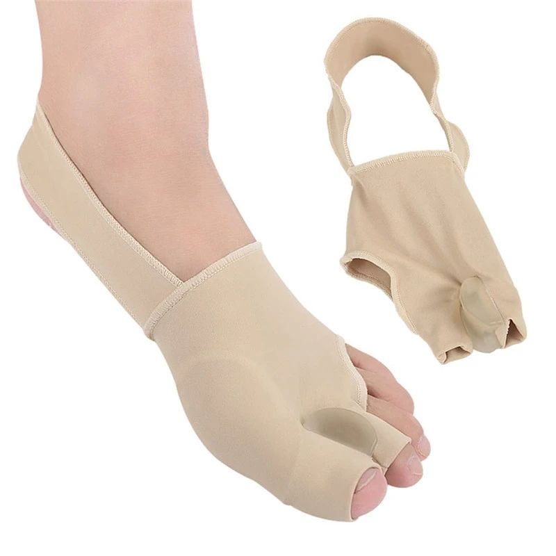VTTO 1Pair Toe Separator Hallux Valgus Bunion Corrector Orthotics Feet Bone Thumb Adjuster Correction Sock Straightener Brace