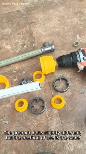 PVC Pipe Threader Kit (1" 3/4" 1/2") PPR Drill Bit Threading Tool Electric Drill Quick Hose Sleeves Dies Pipe Round Die