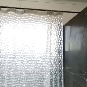 Shower Curtain Transparent Waterproof Curtain With Hook PEVA Plastic Curtain Kitchen Curtain 180X180CM / 180X200CM