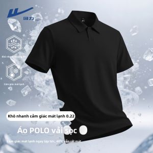 Warrior | Áo Polo Băng Tằm Trắng Thoáng Khí Nhanh Khô