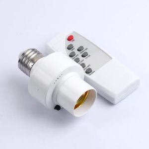 1 Chiếc ĐÈN LED Lampholder E27 Có Hẹn Giờ Điều Khiển Từ Xa AC85-265V Hồng Ngoại Không Dây Thông Minh Chuyển Đổi Đế Đèn Chiếu Sáng Gia Đình