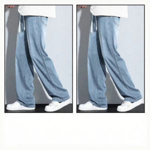 ROMON | Quick Drying Icel Tencel Loose Straight Jean