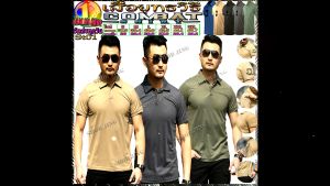 เสื้อยืดโปโลคอปกแขนสั้นST01 ทรงหลวม สวมใส่สบาย แฟชั่นฤดูร้อน สําหรับผู้ชาย ผ้าCottonไมโครจูติ สีไม่ตก ไม่ย้วย แห้งเร็ว ผ้าใส่สบาย ไม่ร้อน