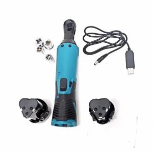 HIPPCRON 12V Cordless Electric Ratchet Wrench 3/8" 45NM 600RPM Copper Motor Tool Kit for Auto Repair & Home DIY