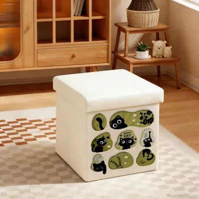 Storage Bench with Large Capacity Space for Toying Storing and Sitting