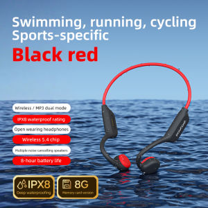 POLVCDG Bone Conduction Headset IPX8 32GB Bluetooth 5.3 Wireless Headset with Microphone Waterproof Swim 2024 New