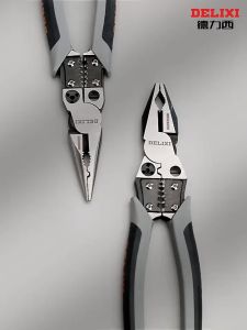Universal Multifunctional Needle Nose German Imported Military Steel Pliers From Germany Diagonal Pliers Wire Cutters Plier Electrician Durability Hardware Tools set Original Hardware Sale Electrician Complete