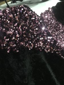 vải nhung kết  kim sa  cao cấp màu hồng tím_( khổ 1m6 ) co dãn dày đẹp may đầm váy áo dạ hội