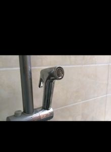 ชุดสายฉีดชําระ 1.2 m หัวฉีดชําระพร้อมสายเหล็กและที่แขวน ที่ฉีดตูด ที่ฉีดก้น สายชําระ